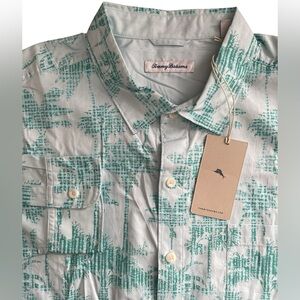 Tommy Bahama Men Palm Garden Chambray Long Sleeve Shirt Men's Size 2XL $118 NWT